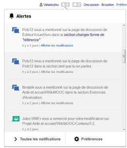 Alertes sur Wikipédia et d'autres sites MediaWiki